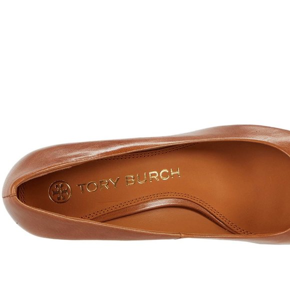 Tory Burch $268 Multi-Logo Ballet Flats Tan 9.5 10 - Picture 8 of 11